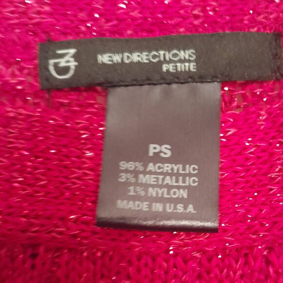 New Direction Pullover Sweater sz PS - Picture 3 of 5